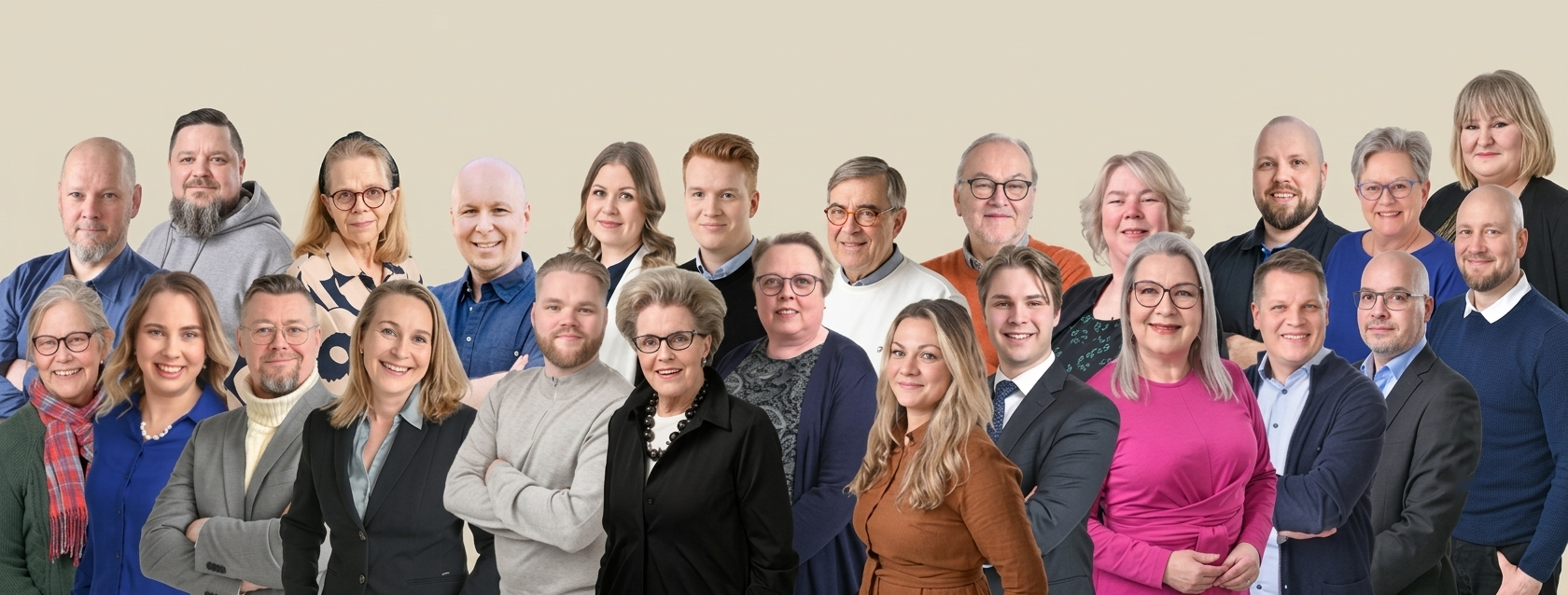 Kempeleen Kokoomuksen jäseniä ja ehdokkaita ryhmäkuvassa